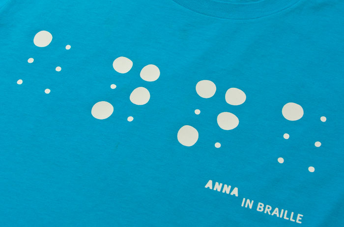 Anna in Braille by Rebelot